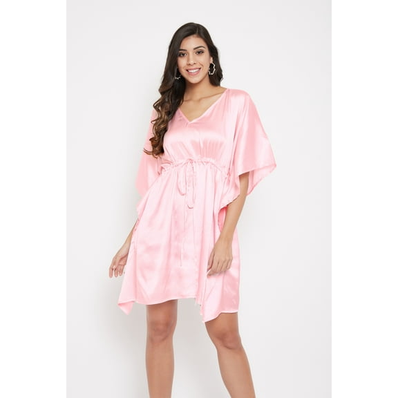 Gypsie Satin Silk Tunic for Women Short Sleepwear Dress Adjustable Nightgown Plus Size Kimono Sleeve Ladies Online