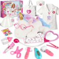 thumbnail image 1 of Kit Doctor Alritz Unicorn para niñas con estetoscopio y disfraz, 1 of 8