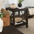 thumbnail image 4 of Walker Edison Farmhouse Open Storage Side Table, Sable, 4 of 20