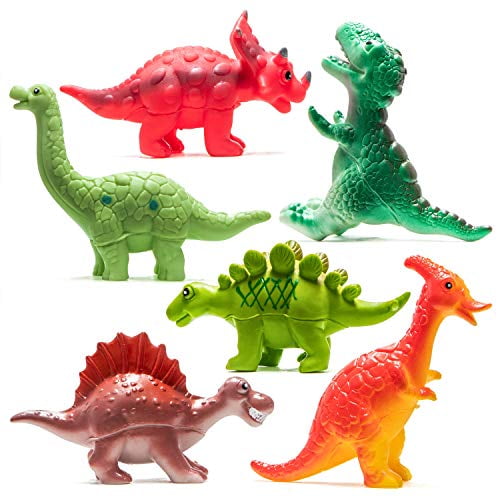 Lizard Hand Puppet Kids Toys Flexible Rubber Fun Party Favor Dinosaur Head 