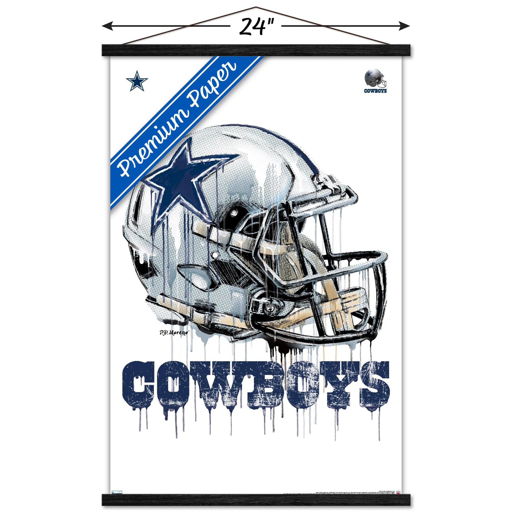 Dallas Cowboys Helmet Drip NFL Football Team 4x6 inch Magnet