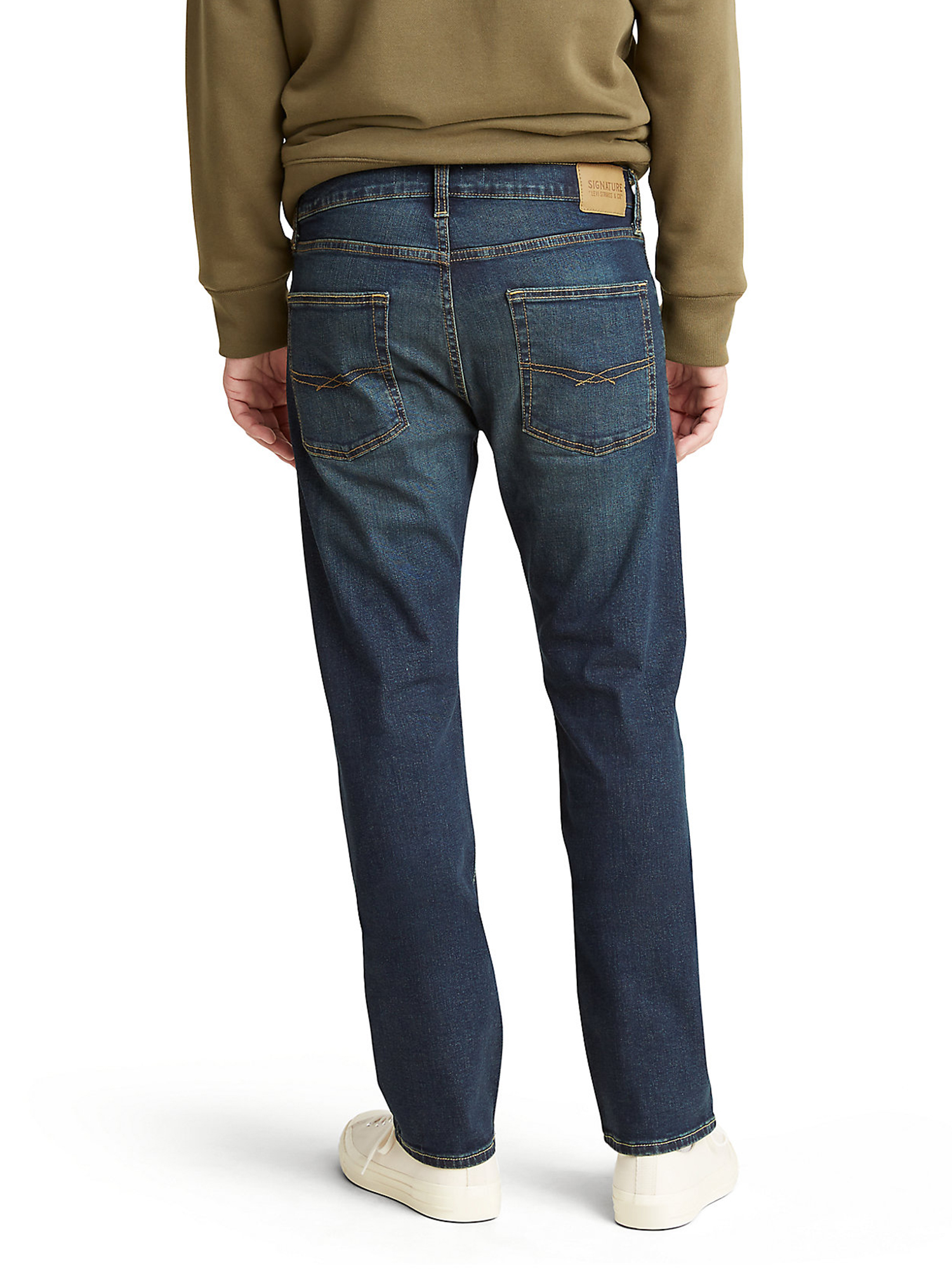 Signature by Levi Strauss & Co. Men's and Big and Tall Straight Fit Jeans - image 4 of 7