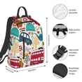 thumbnail image 2 of Yiaed London Symbols Print Lightweight Backpack Travel Backpacks Hiking Daypack for Women Men, 2 of 5