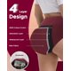 thumbnail image 4 of Ropa interior de época INNERSY de cintura alta a prueba de fugas, paquete de 3 unidades, para mujer, 4 of 6