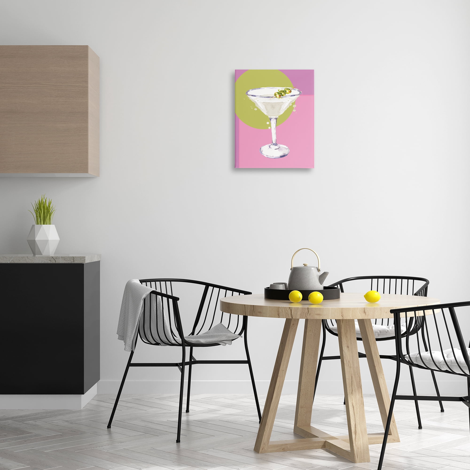 Stupell Industries Olive Martini Cocktail Food & Beverage Painting Wrapped Canvas Art Print Wall Art, 16 x 20