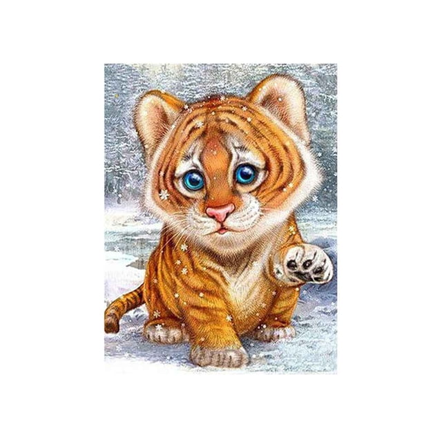 Cat Tiger Moneky Diamond Needlework Diy 5D Animal Rhinestone Painting Crystal Embroidery Home Office Cross Stitch Wweixi