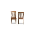 thumbnail image 3 of HomeStock Handmade Home Modern and Contemporary Transitional Walnut Brown Finished Wood 2-Piece Dining Chair Set, Versatile Chair for All Spaces, Comfortable Seating Furniture, 3 of 6