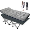 MOPHOTO Portable Folding Bed Camping Cot with Carry Bags&Pearl Mattress