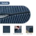 thumbnail image 6 of MAXYOYO 6 inch Folding Corduroy Mattress, Tri Fold Floor Mattress thick with Washable Cover,Foldable in Three,Space-Saving for Guest (Blue, Twin), 6 of 7