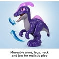 thumbnail image 4 of Imaginext Jurassic World Dinosaur Parasaurolophus XL Figure with Lights & Sounds, 10-Inch Toy, 4 of 6