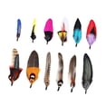 thumbnail image 4 of Lipstore Hat Feathers Assorted Feathers for Fedora Hats DIY Centerpieces Crafts Decor E, 4 of 8