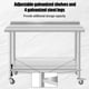 thumbnail image 4 of Yeshouse Mesa de acero inoxidable para preparación y trabajo con protector contra salpicaduras, mesa de cocina resistente con estante inferior ajustable y patas para restaurantes, hogares y hoteles, 4 of 7