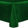 thumbnail image 1 of Ultimate Textile (5 Pack) Reversible Shantung Satin - Majestic 60 x 120-Inch Oval Tablecloth - for Home Dining Tables, Emerald Green, 1 of 4
