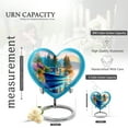 thumbnail image 2 of KARYLIZ Boat Urns For Human Ashes Adult Man - Heart Shaped Memorial Urn For Ashes For Women - Blue Urn For Female Mom & Dad - Large Cremation Urns For Human Adult Male - Memorial For Female - 8 Inch, 2 of 2