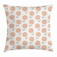 thumbnail image 1 of Botanical Throw Pillow Cushion Cover, Pattern with Hand Drawn Style Floral Elements Pastel Colors Spring Nature, Decorative Square Accent Pillow Case, 20 X 20 Inches, Peach Sage Green, by Ambesonne, 1 of 2