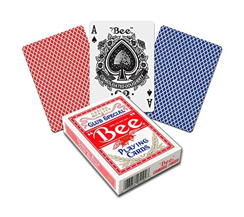 6 Red Decks Brand New BEE Playing Cards #92R Poker Cards 12 Decks 6 Blue Decks 