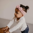 thumbnail image 3 of LNGOOR Baby Girl Headbands Jacquards - 5 Pack of Cable Knit Nylon Bows for Girls, 3 of 5