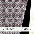 thumbnail image 2 of Mizhona Blackout Curtain for Living Room Red Window Curtains Bohemia Floral Pattern Curtains Set of 2,52"x84", 2 of 5