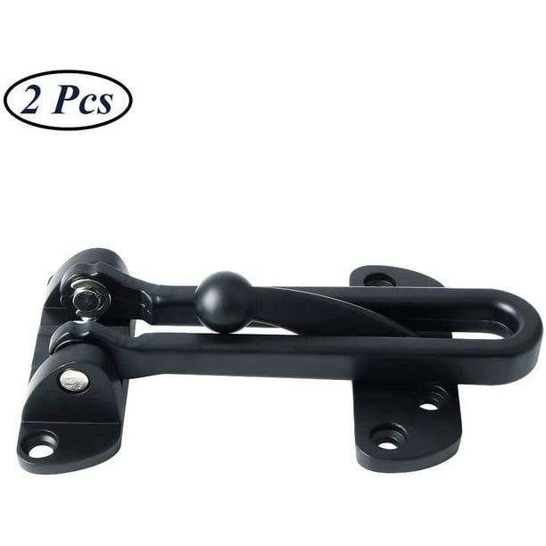 Paquete de piezas Cerradura de puerta antirrobo para el hogar, Cerradura de puerta antirrobo engrosada, Cerradura de puerta protectora, Cerradura antirrobo engrosada de aleación de zinc sólido, Adecuado para el hogar, apartamento, hotel, dormitorio (negro) Ormromra YQ-1494