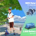 thumbnail image 6 of SANOPY 180W Electric Scooter for Kids, Adjustable Speed and Height, Foldable Kick Scooters for Ages 6-14, Max Load 132lbs, Colorful LED Lights,Dark Blue, 6 of 6