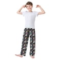 thumbnail image 3 of Wobogo Cat with Colored Glasses Long Pajama Pants Bottoms Soft Sleepwear with Pockets, 3 of 9