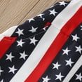 thumbnail image 6 of Splozh 4th Fourth of July Baby Girl Boy Outfit 12 18 24 Months 2T3T4T American Flag Print Overalls Shorts Pocket Suspender Romper Clothes,Blue,12-18 Months, 6 of 8