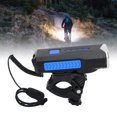 thumbnail image 4 of Bike Front Light, Multifunctional Bike Horn Light Waterproof Lithium Polymer Battery 3 Gear  For Cycling ANGGREK Azul, 4 of 8