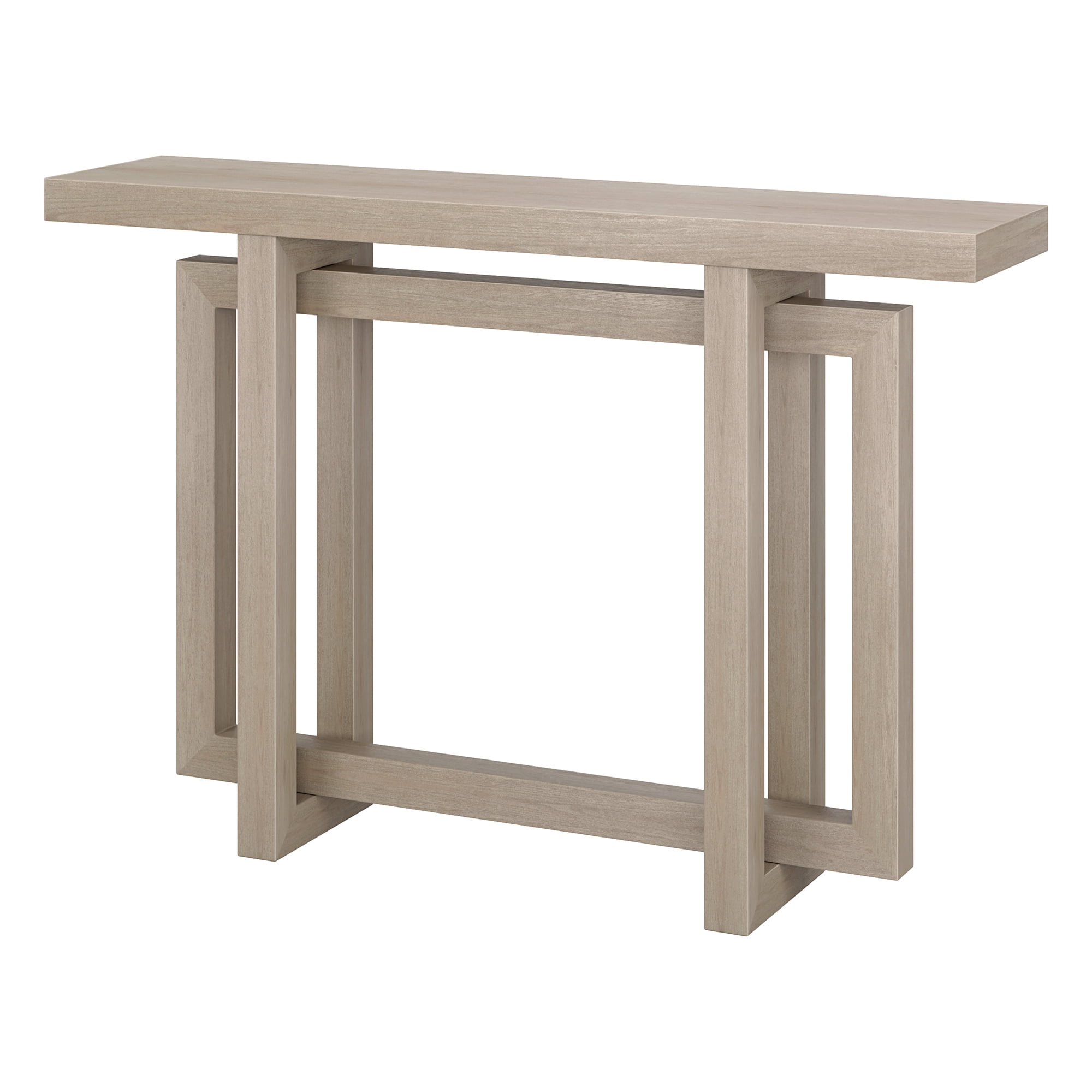 Evelyn&Zoe Modern/Contemporary 44" Wide Alder White Console Table
