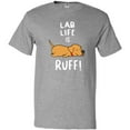 thumbnail image 3 of Inktastic Lab Life is Ruff Yellow Labrador T-Shirt, 3 of 5