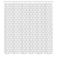 thumbnail image 2 of Ambesonne Abstract Shower Curtain, Geometric Motifs Streaks, 69"Wx70"L, Pale Grey and White, 2 of 4