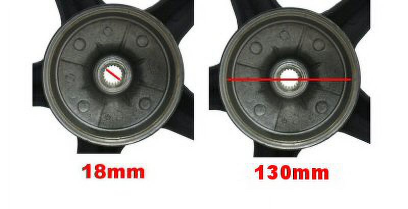 "Universal Parts 12"" Wheel Set for 125cc/150cc Long Case Scooters"