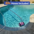 thumbnail image 4 of Ktaxon Gear Drive Automatic Suction Pool Cleaner for Above Ground & Inground Pools w/ 12 Grey Hoses, 2045C, Pink, 4 of 7