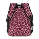 thumbnail image 4 of Easygdp Rose Leopard Print Mochila Ergonómica Versátil para Laptop - Múltiples Bolsillos, Correas Ajustables, Unisex para Escuela, Viajes y Actividades al Aire Libre-One Size, 4 of 5