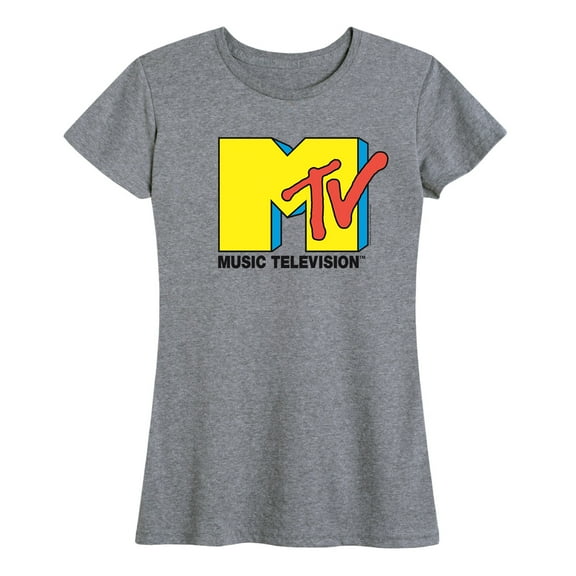 MTV - Yellow And Orange MTV Logo - Women's Short Sleeve Graphic T-Shirt