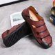 thumbnail image 2 of Hombres de Verano Transpirable Sandalias de Cuero Ligero Informal Caminando Slip en los Zapatos de Conducción Moda Zapatillas Cómodas Para Oficina de Trabajo al Aire Libre Xishao ropa, 2 of 2