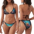 thumbnail image 3 of Balery Underwater Plant Octopus Pijama Estampado Bikini de Dos Piezas para Mujer - Conjunto de Bikini Ajustable Sexy y Cómodo para Playa, 3 of 6