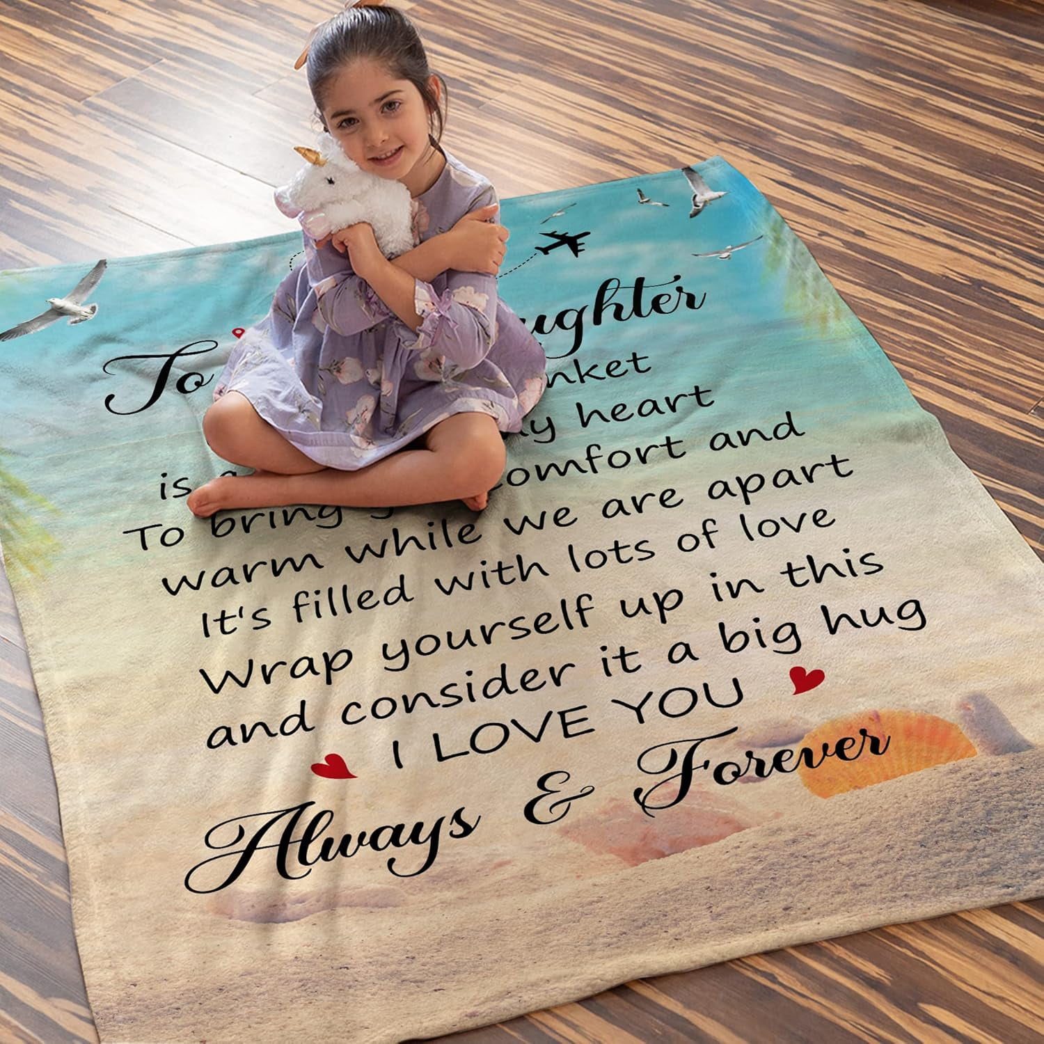 Daughter Gifts from Mom Dad - to My Daughter Blanket for Daughter - Christmas, Xmas, Birthday, Graduation Gifts for Daughter - Best Gift Ideas for Daughter Throw Blanket