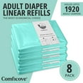 thumbnail image 2 of 8 Pack Adult Diaper Liner Refills, Compatible with Janibell Akord 280 Slim Model, Adult Diaper System to Eliminate Waste, Odor Resistant By Comficove, 2 of 7