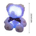 thumbnail image 3 of Valentine's Day Stuffed Animals White Teddy Bear Valentines 9.8" Fluffy Cuddly Teddy Bear Companion with Light Adorable Bear Stuffed Animal Plush Gift for Christmas Valentines Day Birthday Wedding, 3 of 6