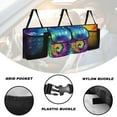 thumbnail image 5 of KUIFORTI Car Trunk Organizer Tie Dye Car Organizers and Storage Fashion Car Interior Accessories Back of Car Seat Organizer, Space-Saving Trunk Storage Organizer with Adjustable Straps, 5 of 6