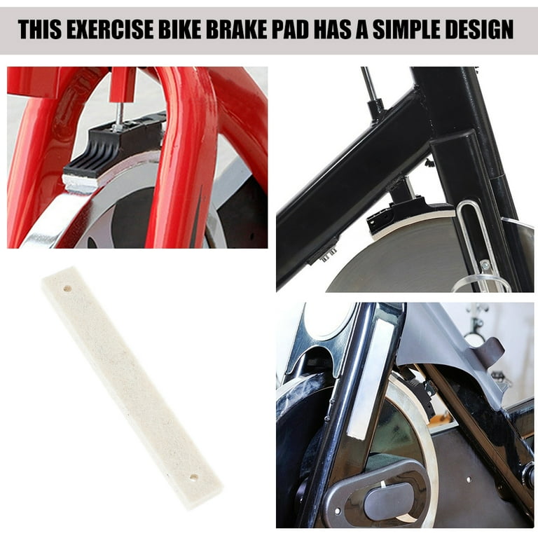 4 Pcs Bike Resistance Piece Felt Brake Pads Fitness Block Exercise Bikes for Blocks High Temperature Wool