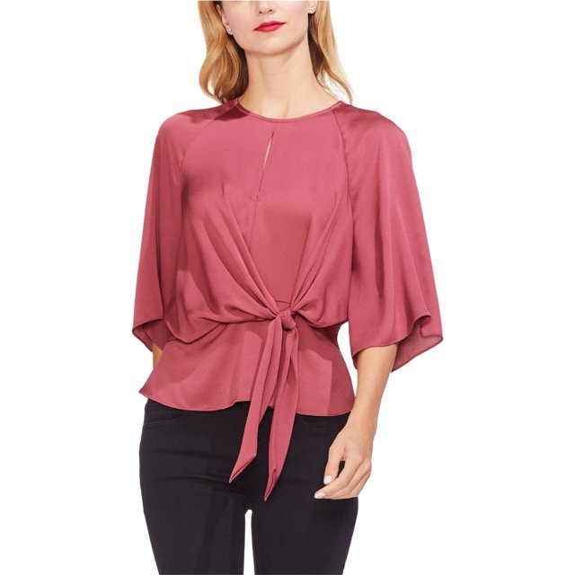Blusa Vince Camuto Con Lazo En El Frente Para Mujer Naranja Pequeña