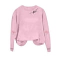 thumbnail image 4 of Womens Valentines Sweatshirts Tops Long Sleeve Blouses Crew Neck Shirts Tunics Tops Trendy Christmas Shirts Winter Fall Outfits 2025, 4 of 6