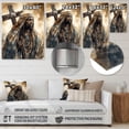 thumbnail image 4 of Designart "Jesus with Cross in Black I" Religious Landscape Metal Art Print, 4 of 5