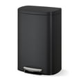 thumbnail image 1 of Step-on Stainless Steel Kitchen Trash Can - 13 Gal / 50 L Large Capacity, Rustproof Metal Garbage Bin with Soft Close Lid, Removable Inner Bucket & Rear Handle, 1 of 7