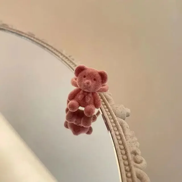 Autumn And Winter Plush Bear Cute Cartoon Index Finger Ring