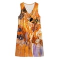 thumbnail image 4 of QUNYINEY A Line Sundresses for Women Plus Size Beach Tie Dye Mini Sleeveless Tank Dress Loose Fit Casual with Pockets Vacation V Neck Dresses, 4 of 7