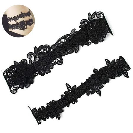 

2 PCS Wedding Garter Set Wedding Garters Sexy Flower Garters Leg Ring Party Prom Gift for Women