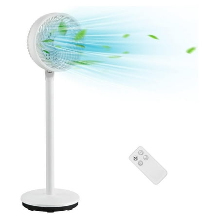 

LzerLyh Pedestal Floor Fan with Control Portable Standing Fan with 85° Oscillation 100° Tilt 3 Wind Speeds and 7H Timer Quiet Cooling Fan for Bedroom Living Room Home Office