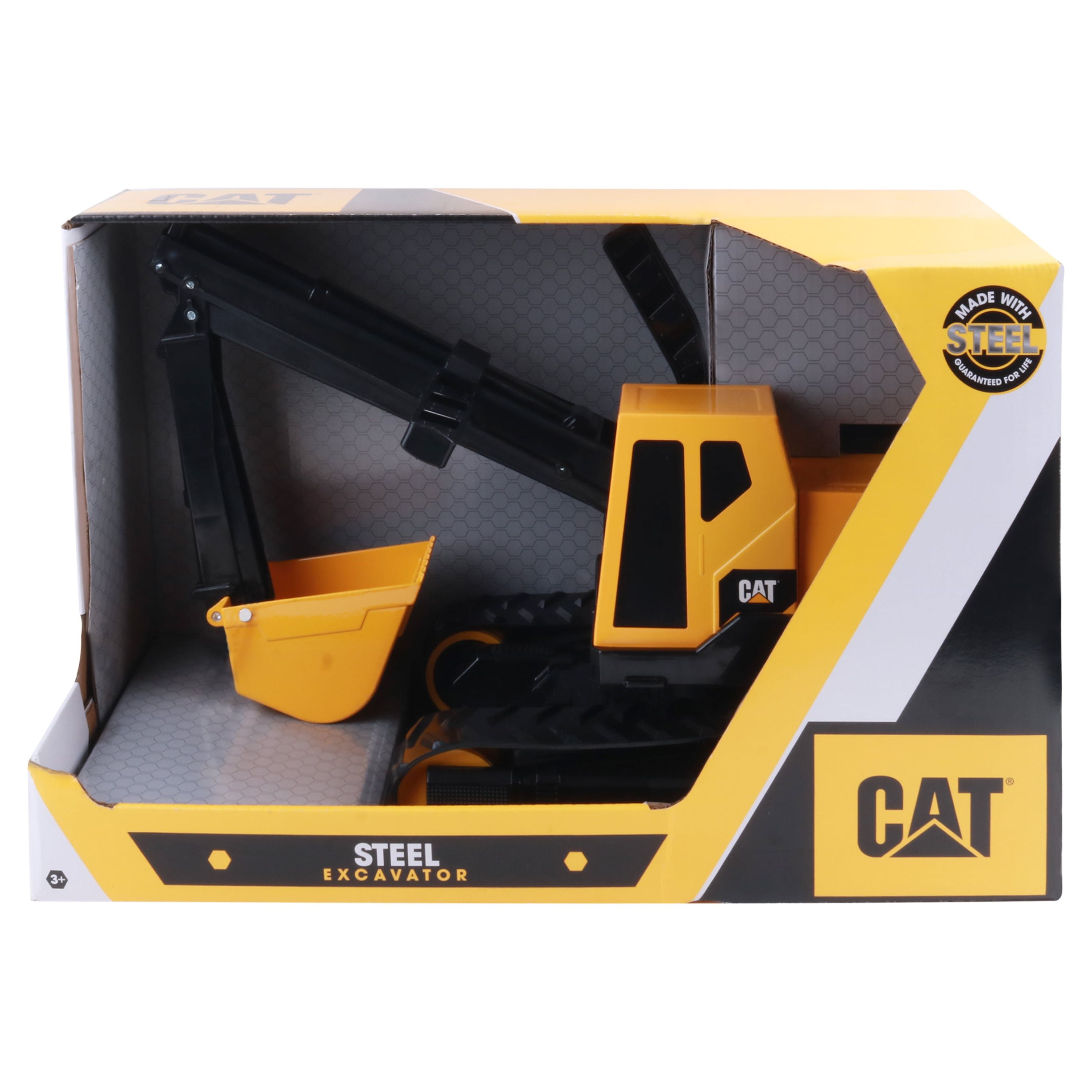 Cat Steel Excavator Construction Truck From Funrise - Real Steel! Lifetime Guarantee!